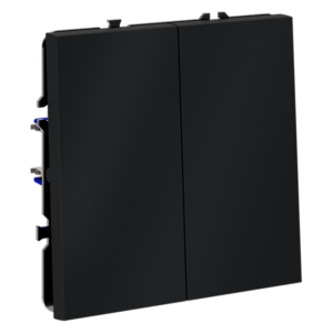 Проходной переключатель встраиваемый VOLTUM S70 двухклавишный 10А