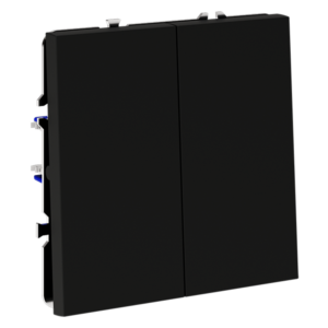 Выключатель с самовозвратом встраиваемый VOLTUM S70 двухклавишный 10А